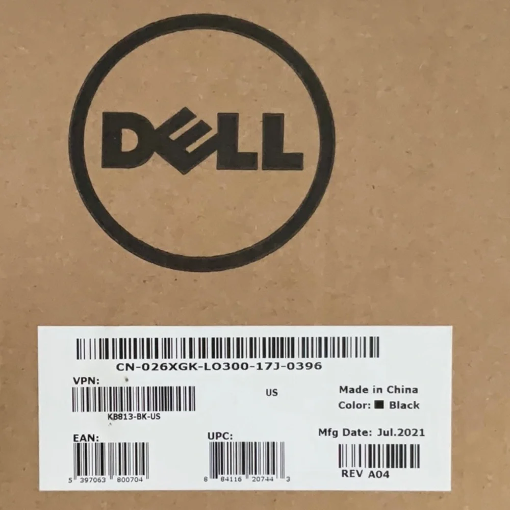 Dell Keyboard & Mouse KB813 Wired Keyboard & Dell Mouse MS116 Black New Lot Of 2